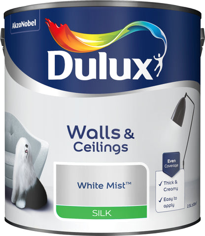 Dulux Silk Paint - White Mist - 2.5 Litre