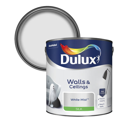 Dulux Silk Paint - White Mist - 2.5 Litre