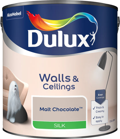 Dulux Silk Paint - Malt Chocolate - 2.5 Litre