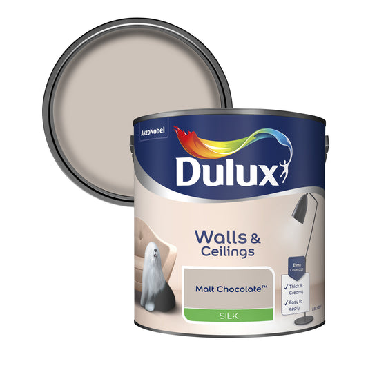 Dulux Silk Paint - Malt Chocolate - 2.5 Litre