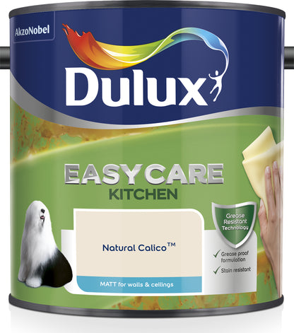 Dulux Easycare Kitchen Matt Paint - Natural Calico - 2.5 Litre