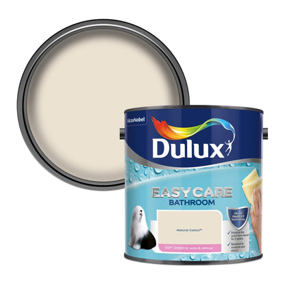 Dulux Easycare Bathroom Soft Sheen Paint - Natural Calico - 2.5 Litre