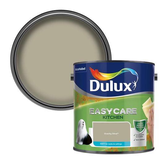 Dulux Easycare Kitchen Matt Paint - Overtly Olive - 2.5 Litre