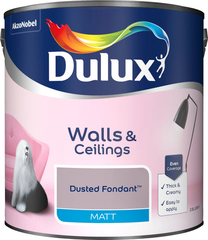 Dulux Matt Paint - Dusted Fondant - 2.5 Litre