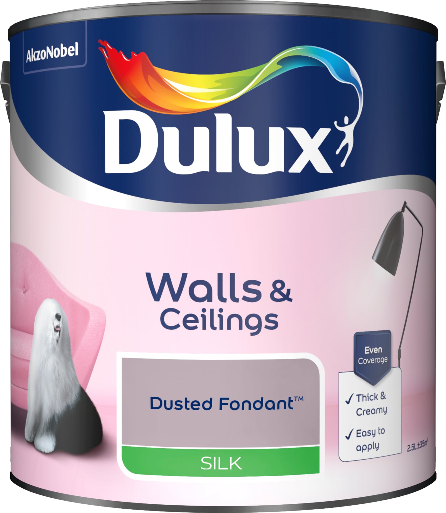 Dulux Silk Paint - Dusted Fondant - 2.5 Litre