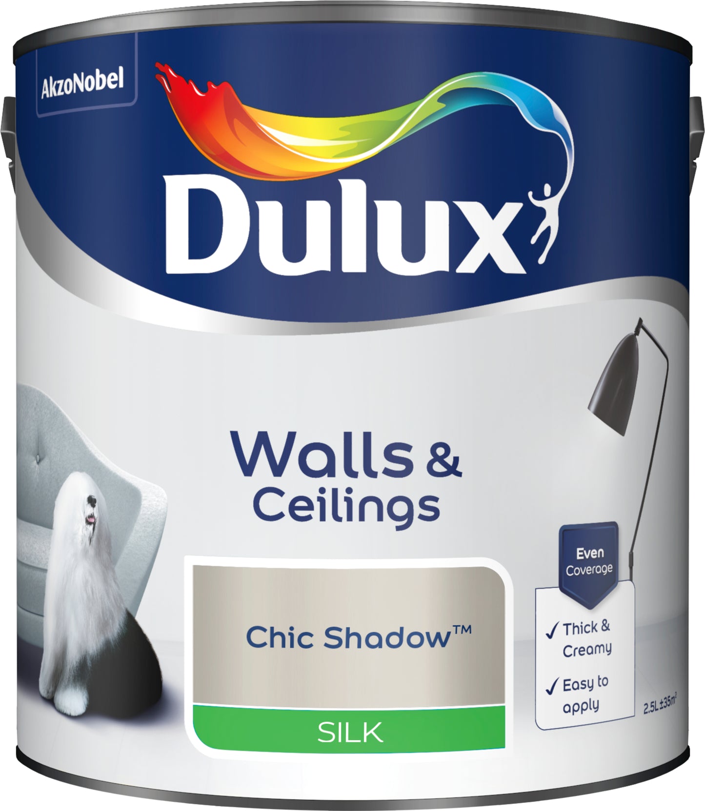 Dulux Silk Paint - Chic Shadow - 2.5 Litre