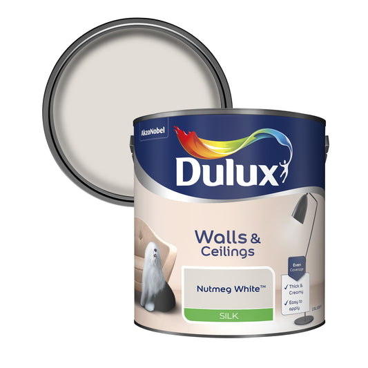 Dulux Silk Paint - Nutmeg White - 2.5 Litre