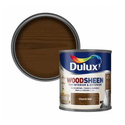 Dulux Interior and Exterior Water Based Woodsheen - Church Oak - 250ml