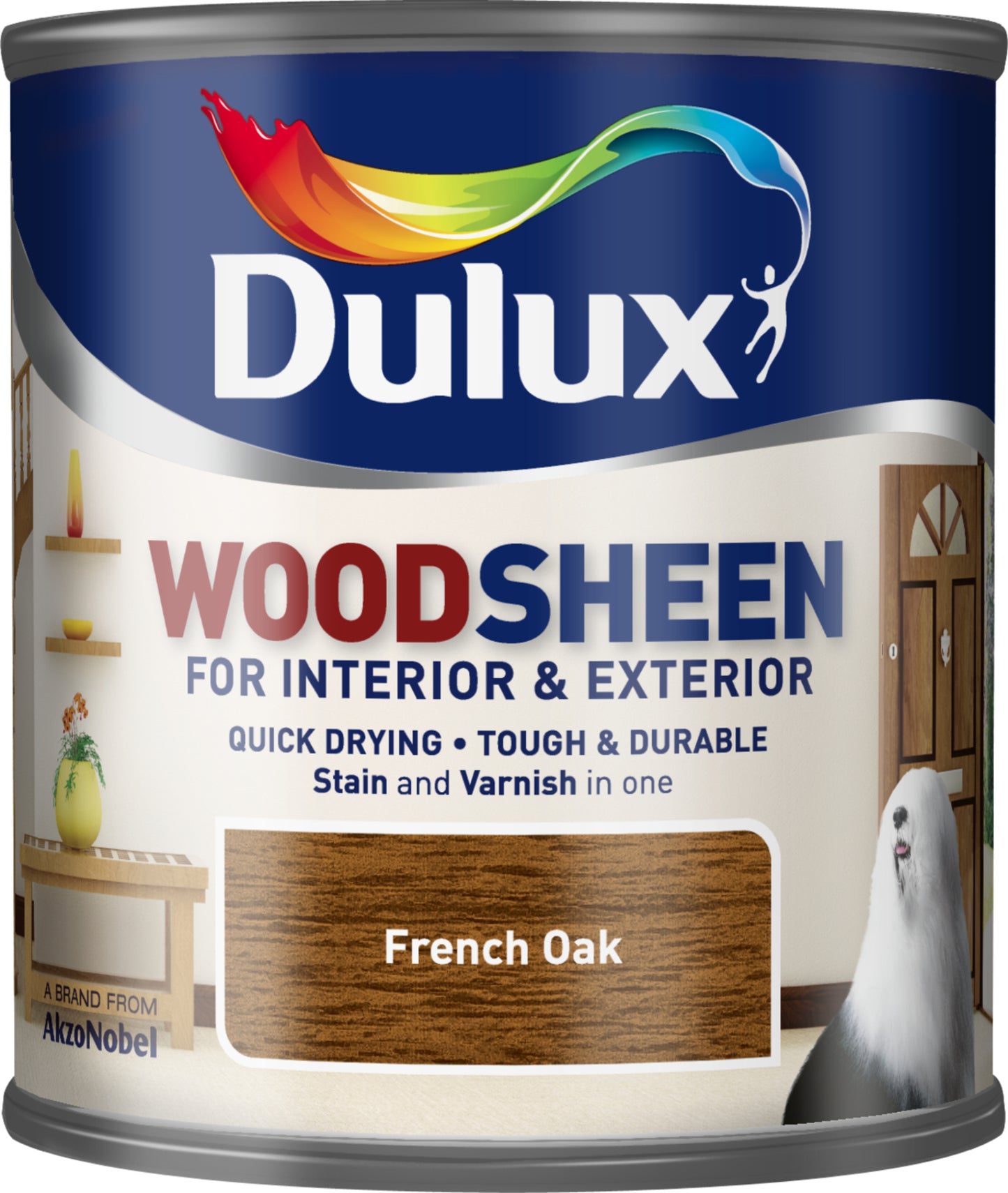 Dulux Interior and Exterior Water Based Woodsheen - French Oak - 250ml