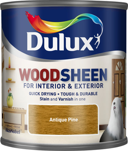 Dulux Interior and Exterior Water Based Woodsheen - Antique Pine - 250ml