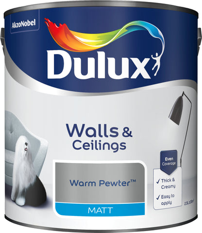 Dulux Matt Paint - Warm Pewter - 2.5 Litre