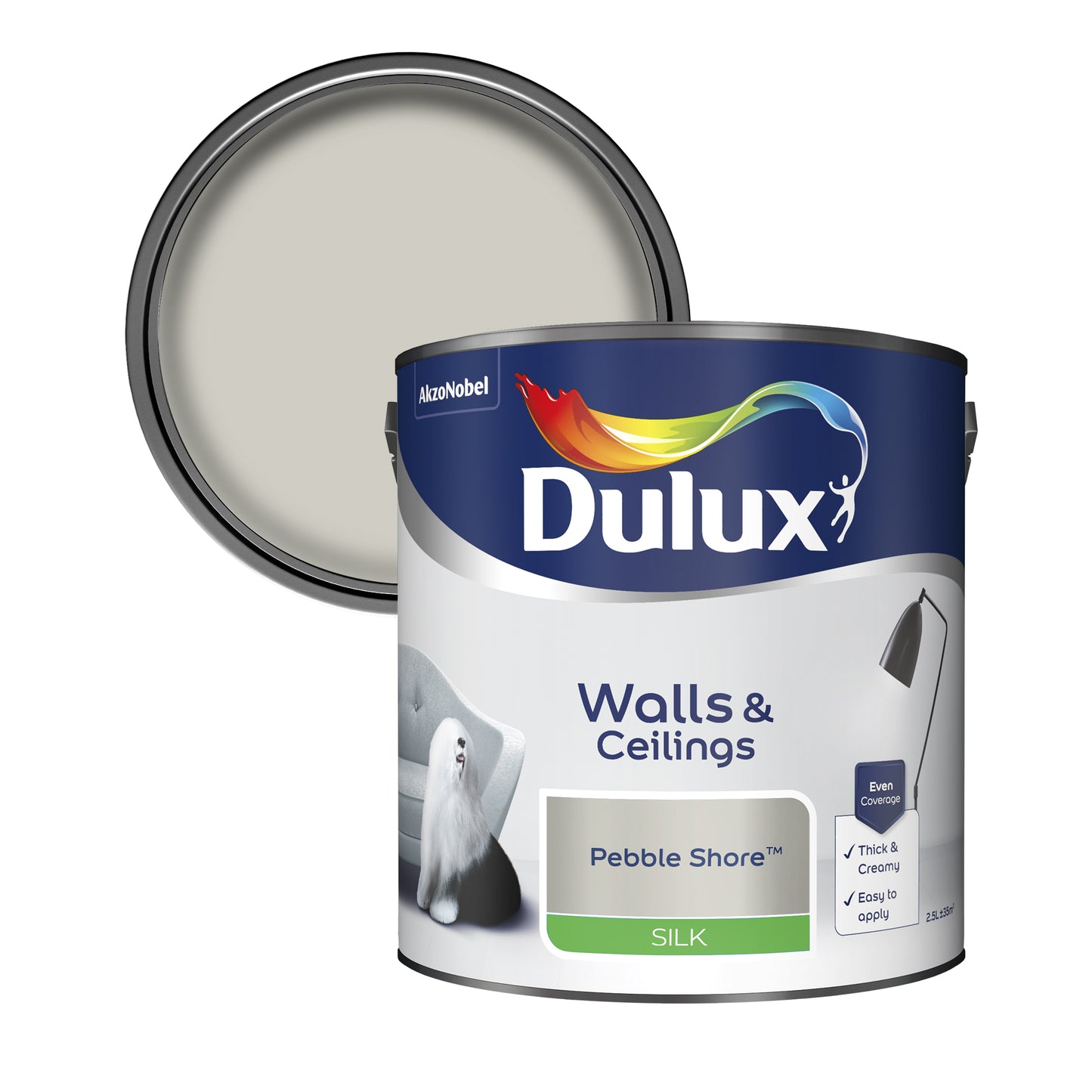 Dulux Silk Paint - Pebble Shore - 2.5 Litre