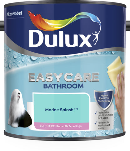 Dulux Easycare Bathroom Soft Sheen Paint - Marine Splash - 2.5 Litre