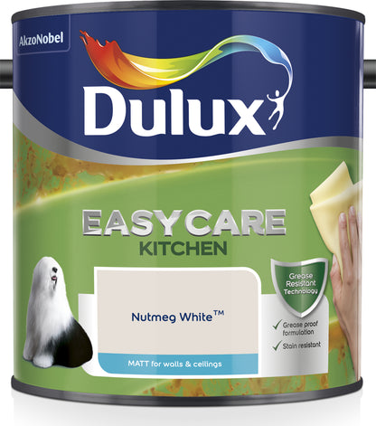 Dulux Easycare Kitchen Matt Paint - Nutmeg White - 2.5 Litre