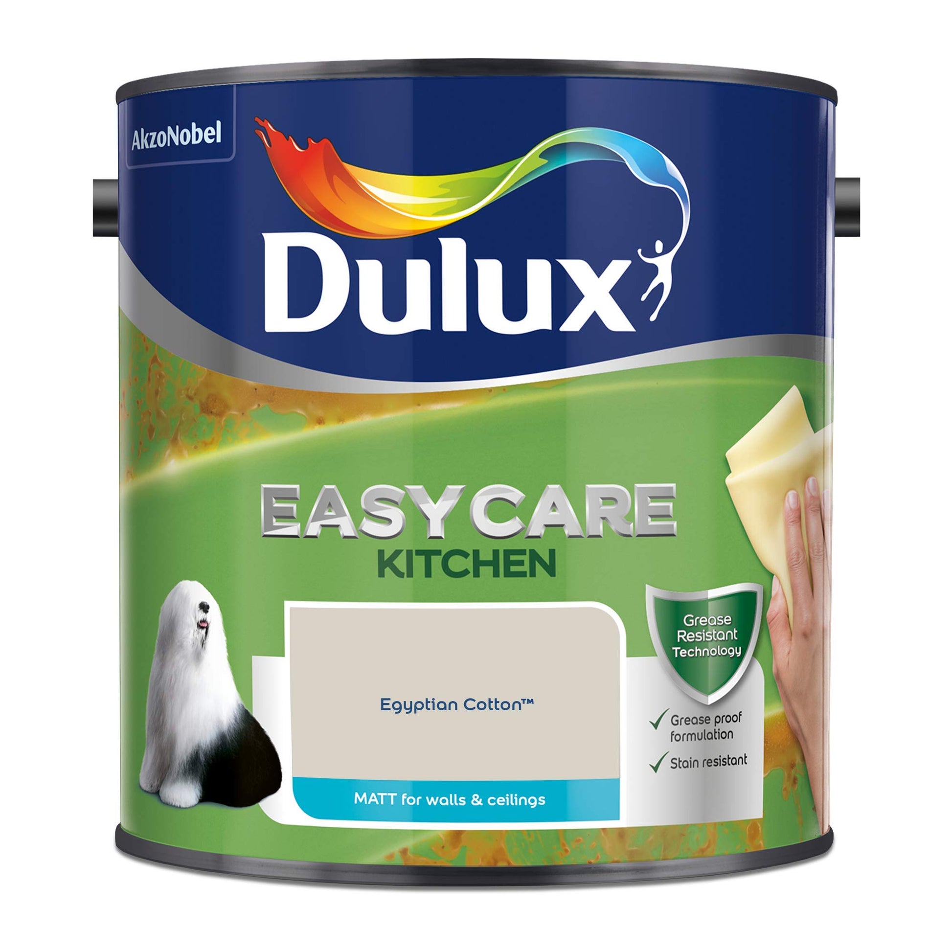 Dulux Easycare Kitchen Matt Paint - Egyptian Cotton - 2.5 Litre