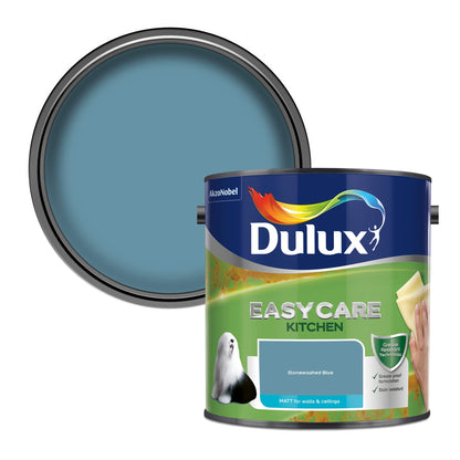 Dulux Easycare Kitchen Matt Paint - Stonewashed Blue - 2.5 Litre