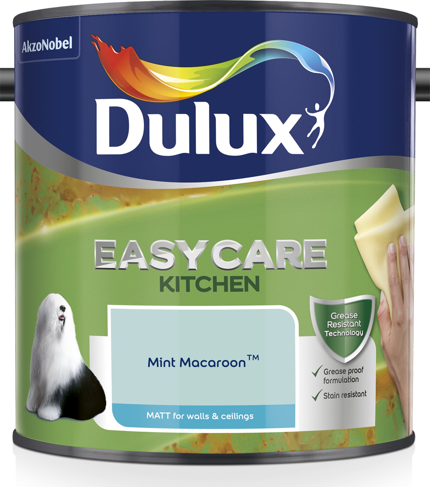 Dulux Easycare Kitchen Matt Paint - Mint Macaroon - 2.5 Litre