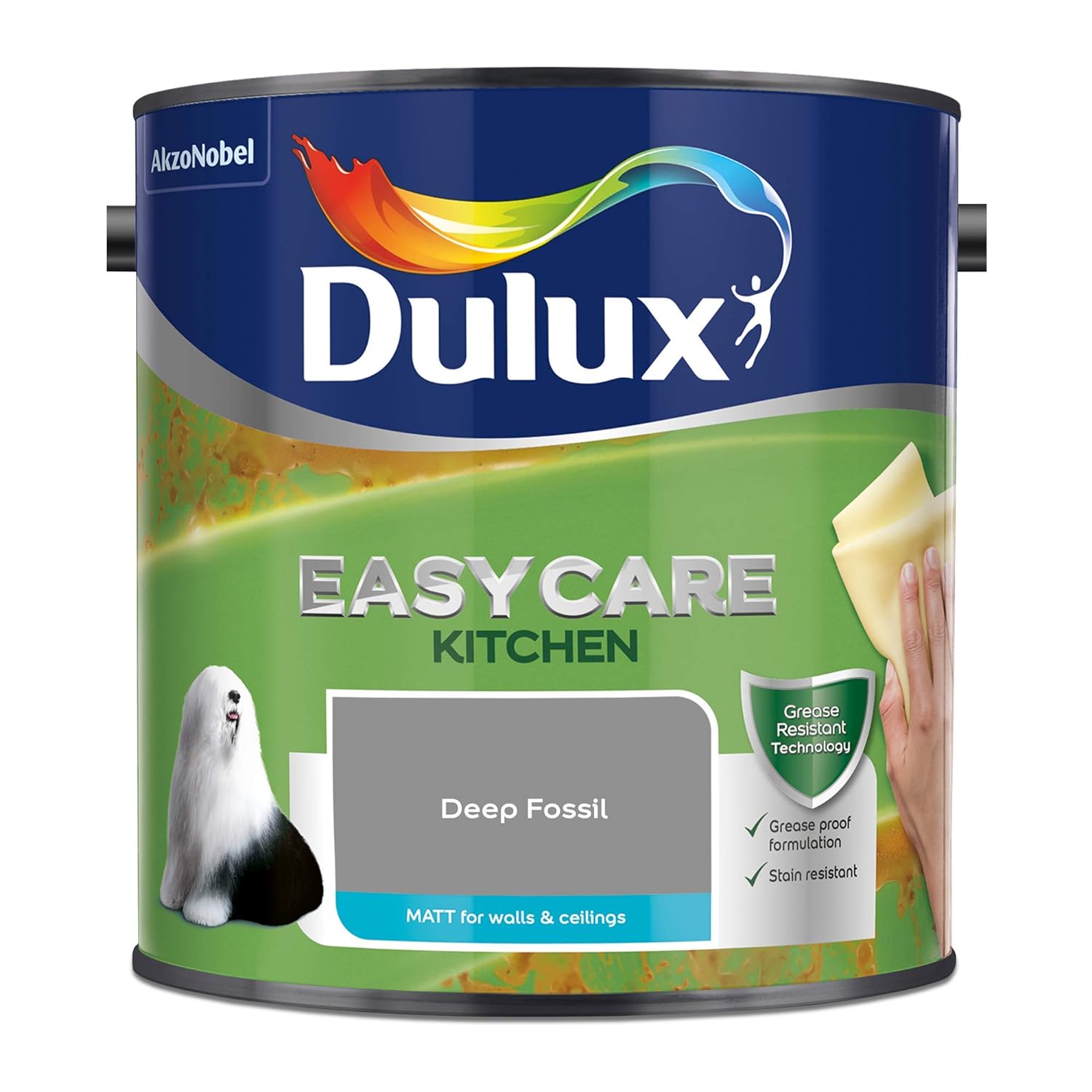 Dulux Easycare Kitchen Matt Paint - Deep Fossil - 2.5 Litre