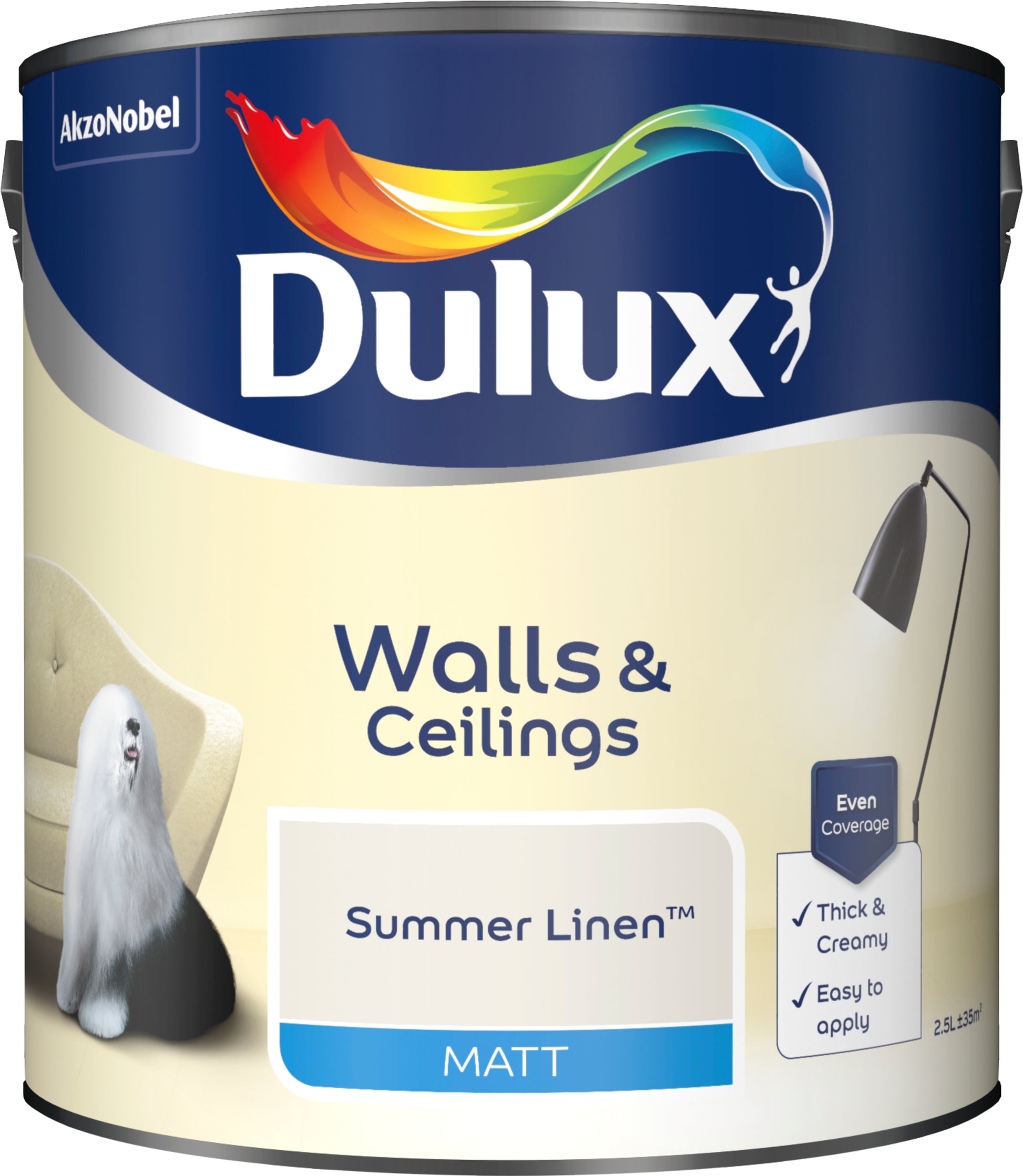 Dulux Matt Paint - Summer Linen - 2.5 Litre