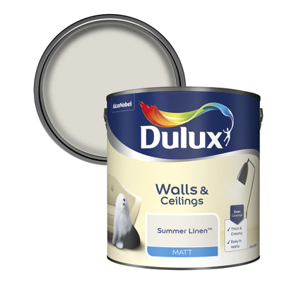 Dulux Matt Paint - Summer Linen - 2.5 Litre