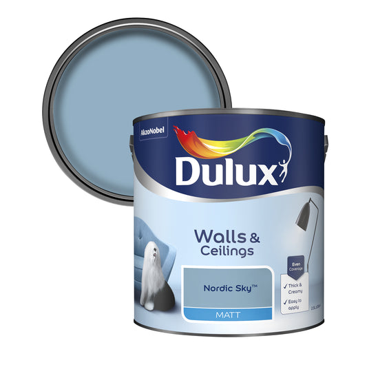 Dulux Matt Paint - Nordic Sky - 2.5 Litre