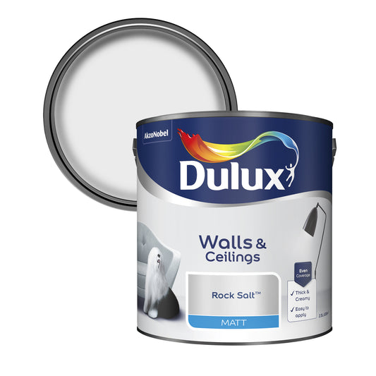 Dulux Matt Paint - Rock Salt - 2.5 Litre