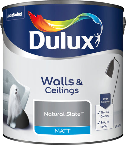 Dulux Matt Paint - Natural Slate - 2.5 Litre