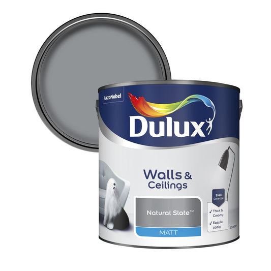 Dulux Matt Paint - Natural Slate - 2.5 Litre