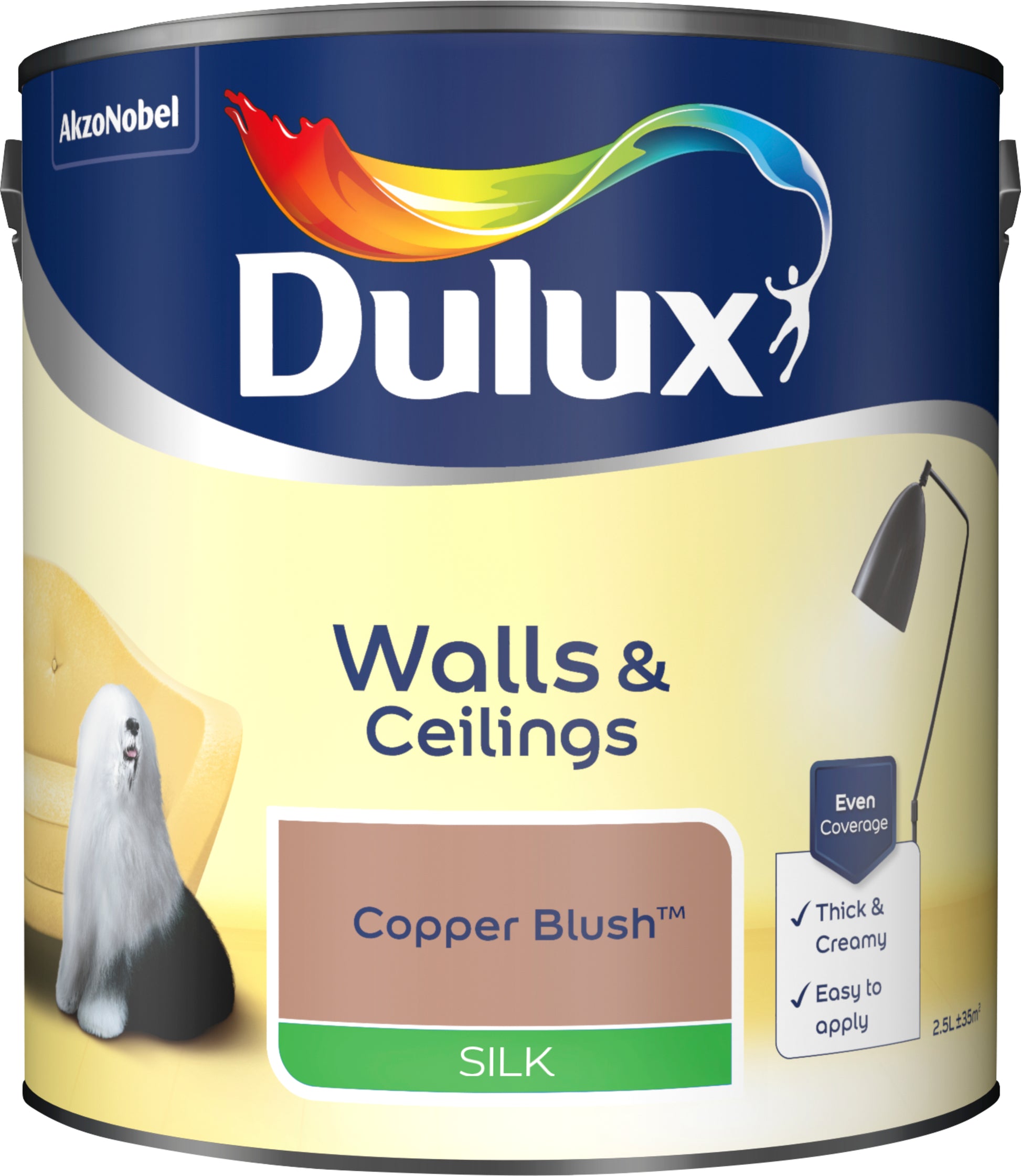 Dulux Silk Paint - Copper Blush - 2.5 Litre