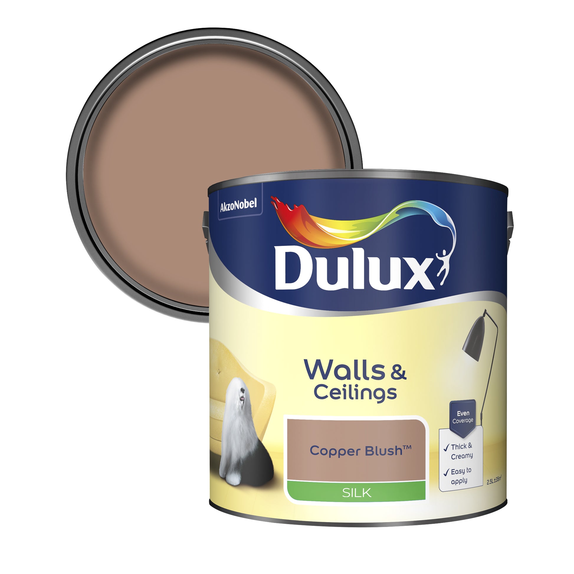 Dulux Silk Paint - Copper Blush - 2.5 Litre