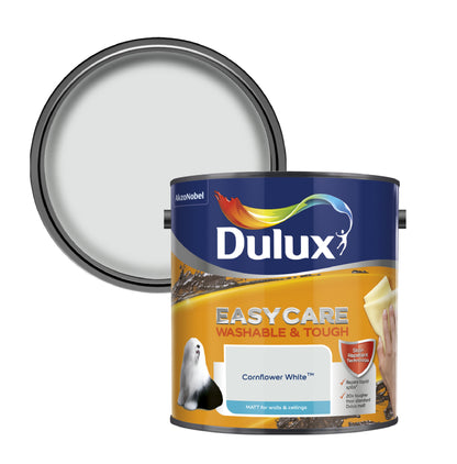 Dulux Easycare Washable & Tough Matt Paint - Cornflower White - 2.5 Litre