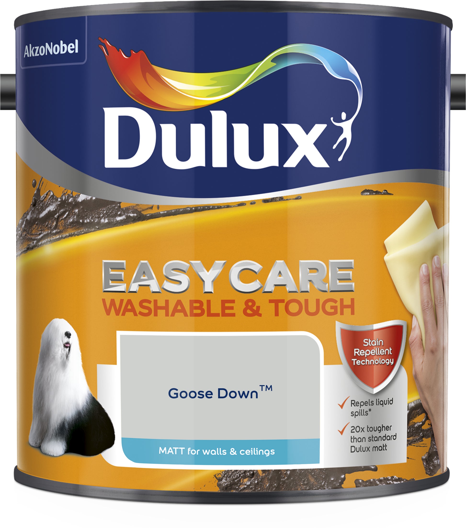 Dulux Easycare Washable & Tough Matt Paint - Goose Down - 2.5 Litre