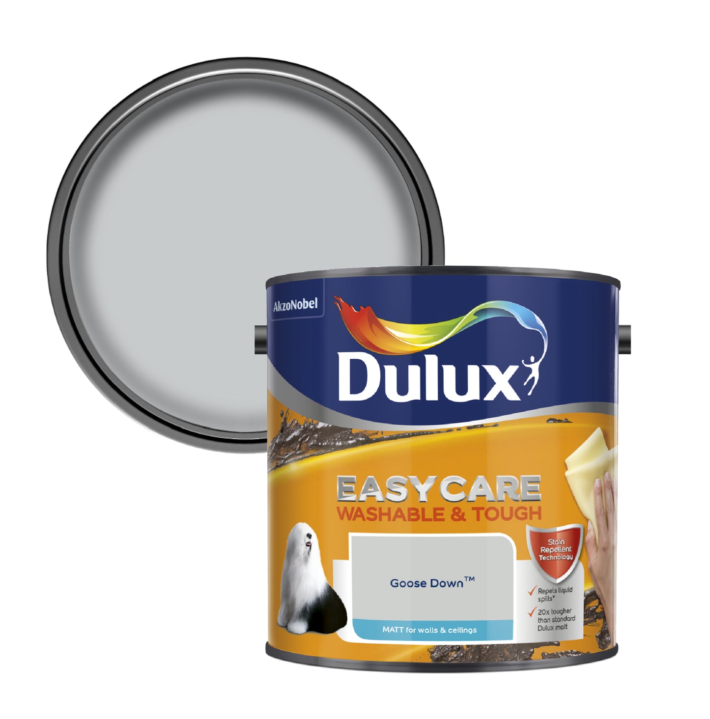 Dulux Easycare Washable & Tough Matt Paint - Goose Down - 2.5 Litre