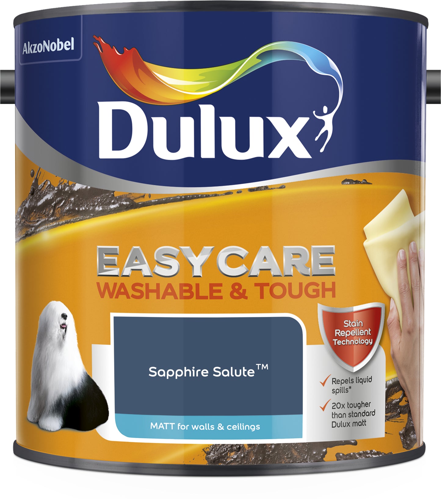 Dulux Easycare Washable & Tough Matt Paint - Sapphire Salute - 2.5 Litre