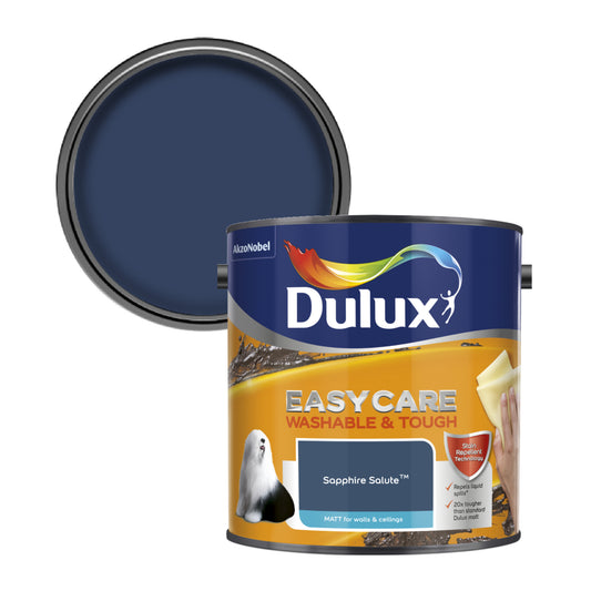 Dulux Easycare Washable & Tough Matt Paint - Sapphire Salute - 2.5 Litre