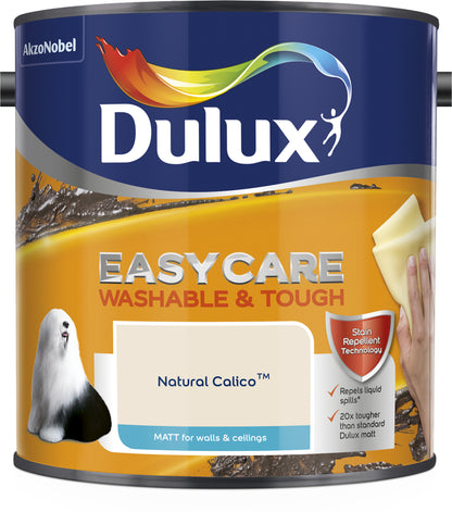 Dulux Easycare Washable & Tough Matt Paint - Natural Calico - 2.5 Litre