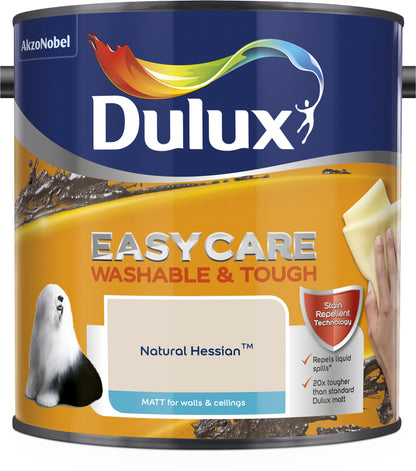 Dulux Easycare Washable & Tough Matt Paint - Natural Hessian - 2.5 Litre