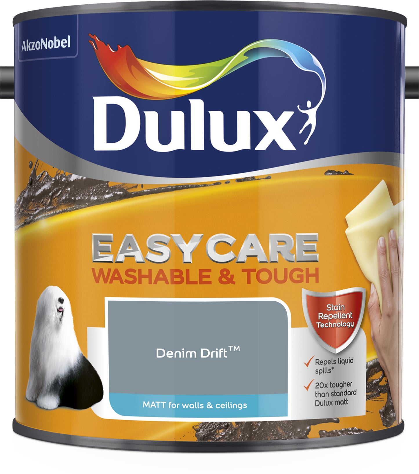 Dulux Easycare Washable & Tough Matt Paint - Denim Drift - 2.5 Litre