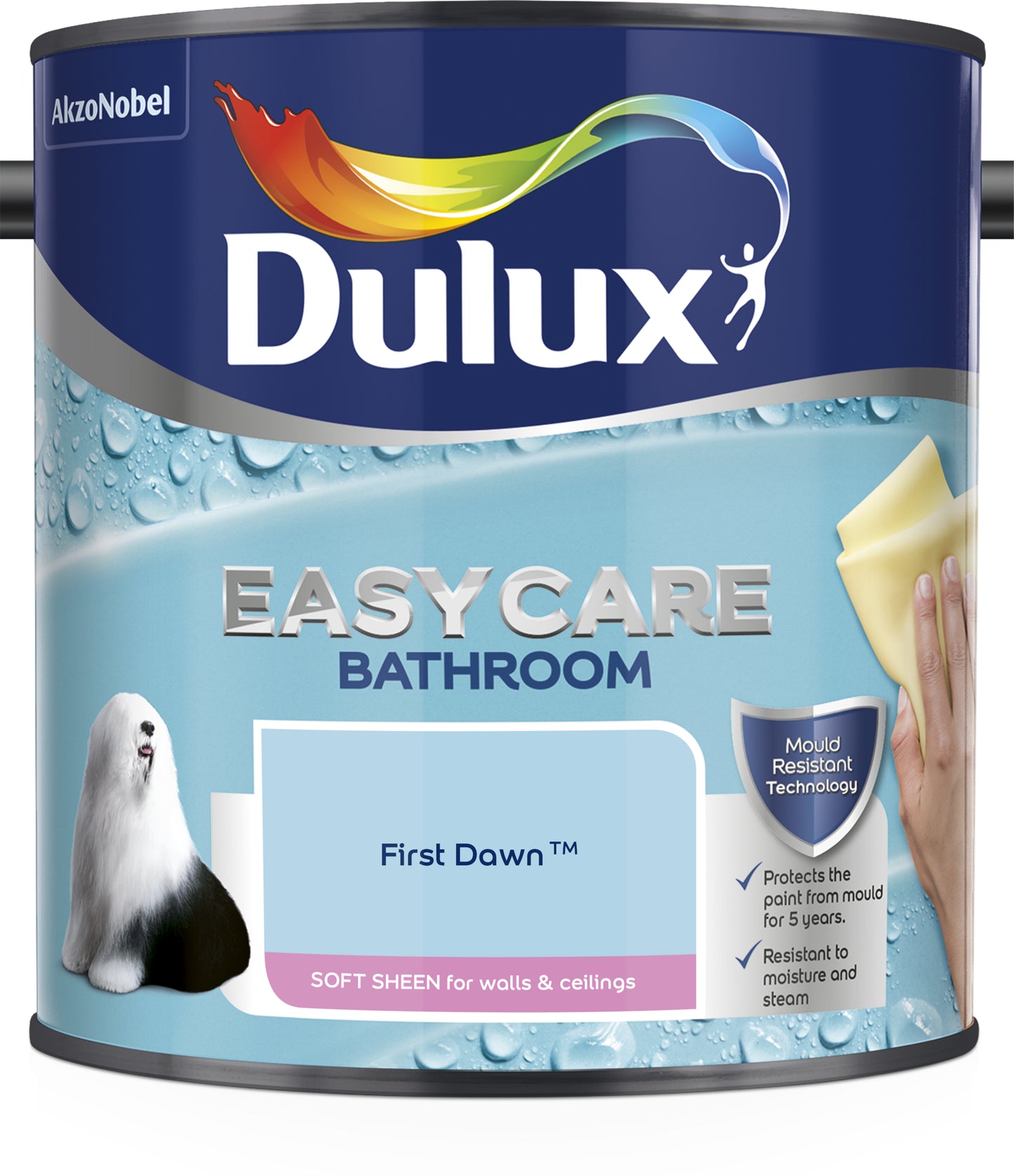 Dulux Easycare Bathroom Soft Sheen Paint - First Dawn - 2.5 Litre