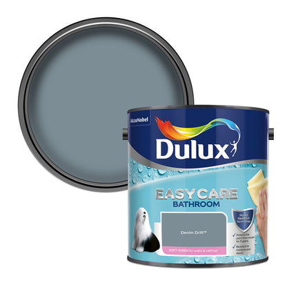 Dulux Easycare Bathroom Soft Sheen Paint - Denim Drift - 2.5 Litre