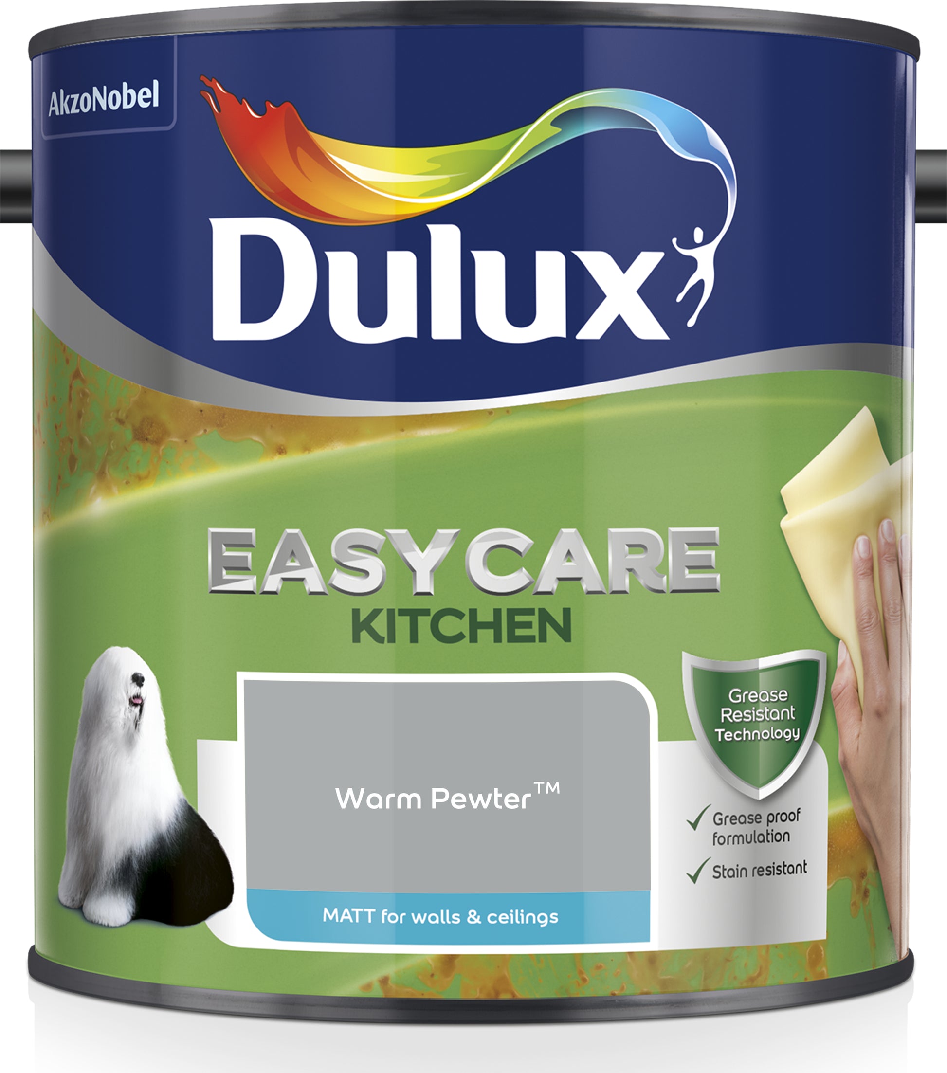 Dulux Easycare Kitchen Matt Paint - Warm Pewter - 2.5 Litre