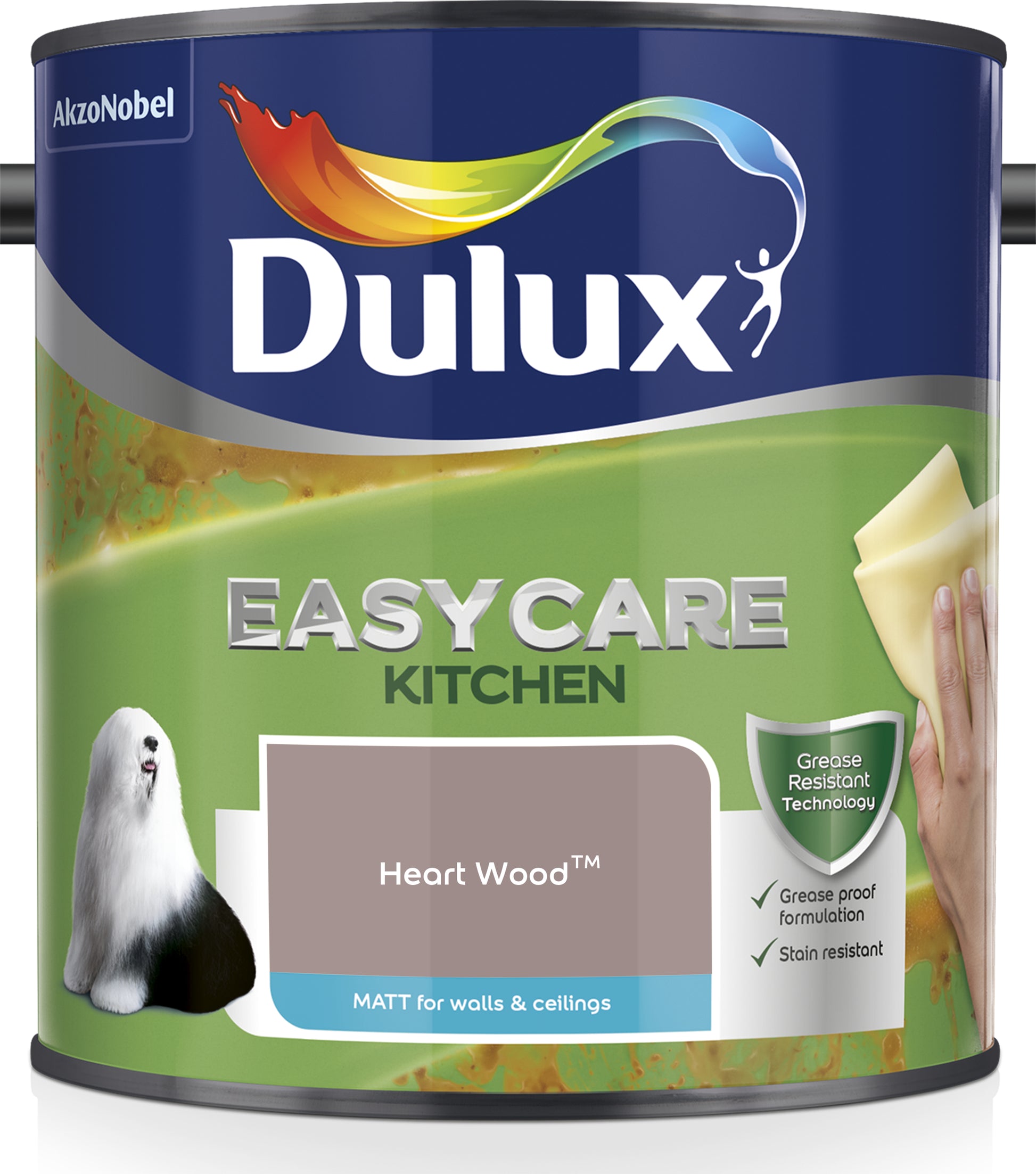 Dulux Easycare Kitchen Matt Paint - Heart Wood - 2.5 Litre