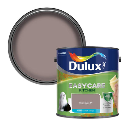 Dulux Easycare Kitchen Matt Paint - Heart Wood - 2.5 Litre