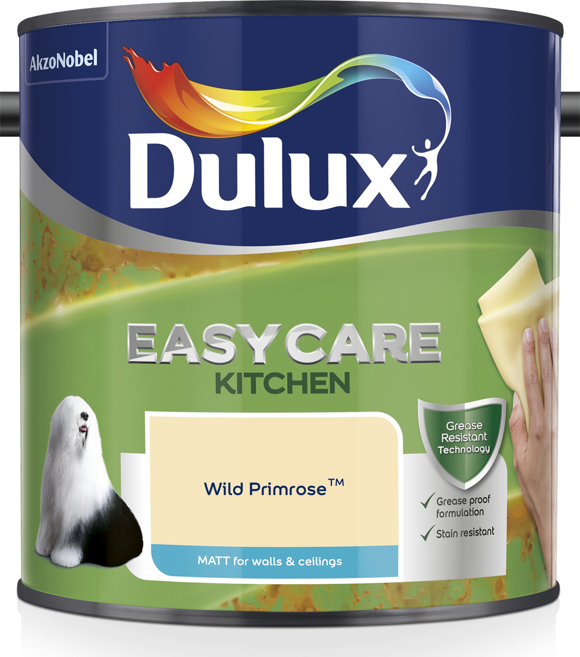 Dulux Easycare Kitchen Matt Paint - Wild Primrose - 2.5 Litre