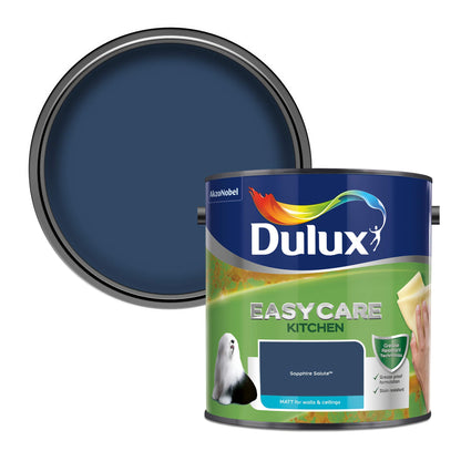 Dulux Easycare Kitchen Matt Paint - Sapphire Salute - 2.5 Litre