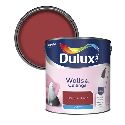 Dulux Matt Paint - Pepper Red - 2.5 Litre