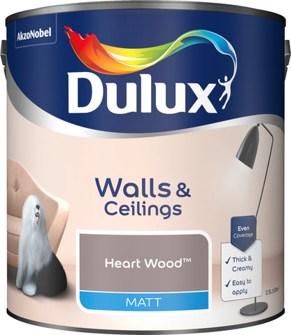 Dulux Matt Paint - Heart Wood - 2.5 Litre