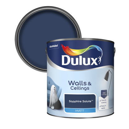 Dulux Matt Paint - Sapphire Salute - 2.5 Litre