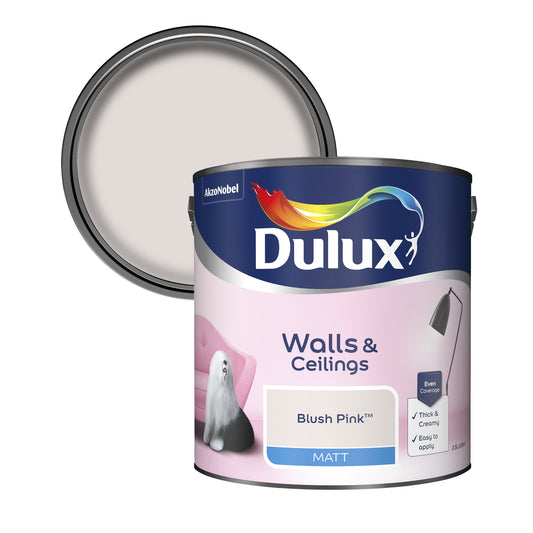 Dulux Matt Paint - Blush Pink - 2.5 Litre