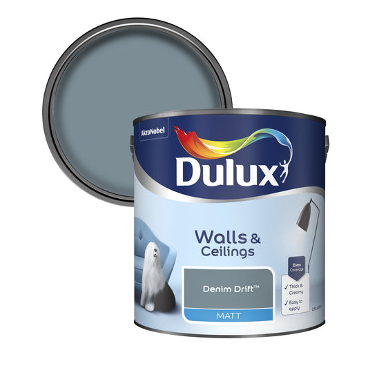 Dulux Matt Paint - Denim Drift - 2.5 Litre